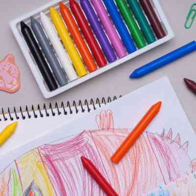 Олівці кольорові Школярик Воскові Преміум 12 кольорів (316111001-UA) Вінниця