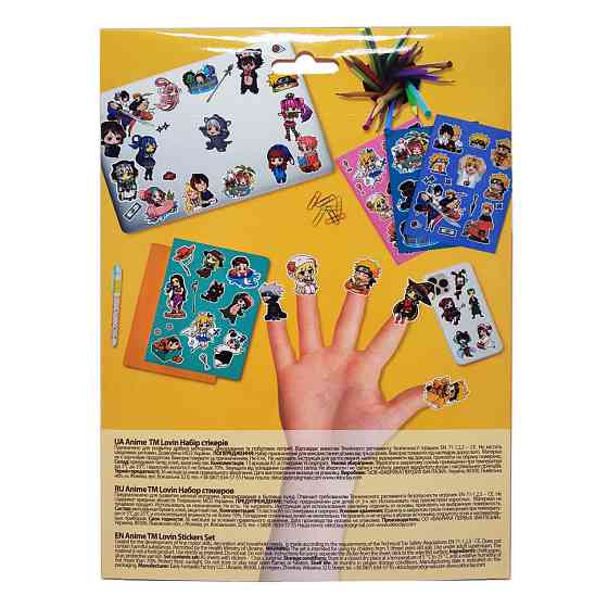Набор стикеров Anime TM Lovin 90014 Винница