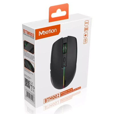 Мышка Meetion BTM002 Wireless/Bluetooth Black (MT-BTM002-A) Винница - изображение 2