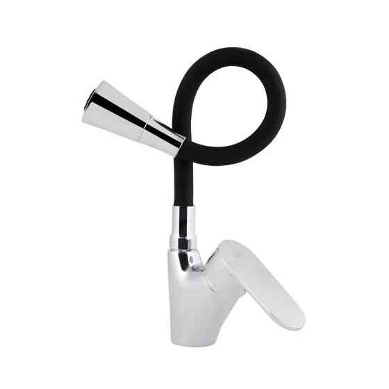 Змішувач для кухні з гнучким виливом Lidz Tani 007F3 (k40) LDTAN007F3BCR37649 Chrome/Black Харків
