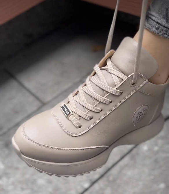 Masis Кроссовки женские MASIS капучино натуральная кожа зима (C-650) (5298) 39р. Коломия - фото 3