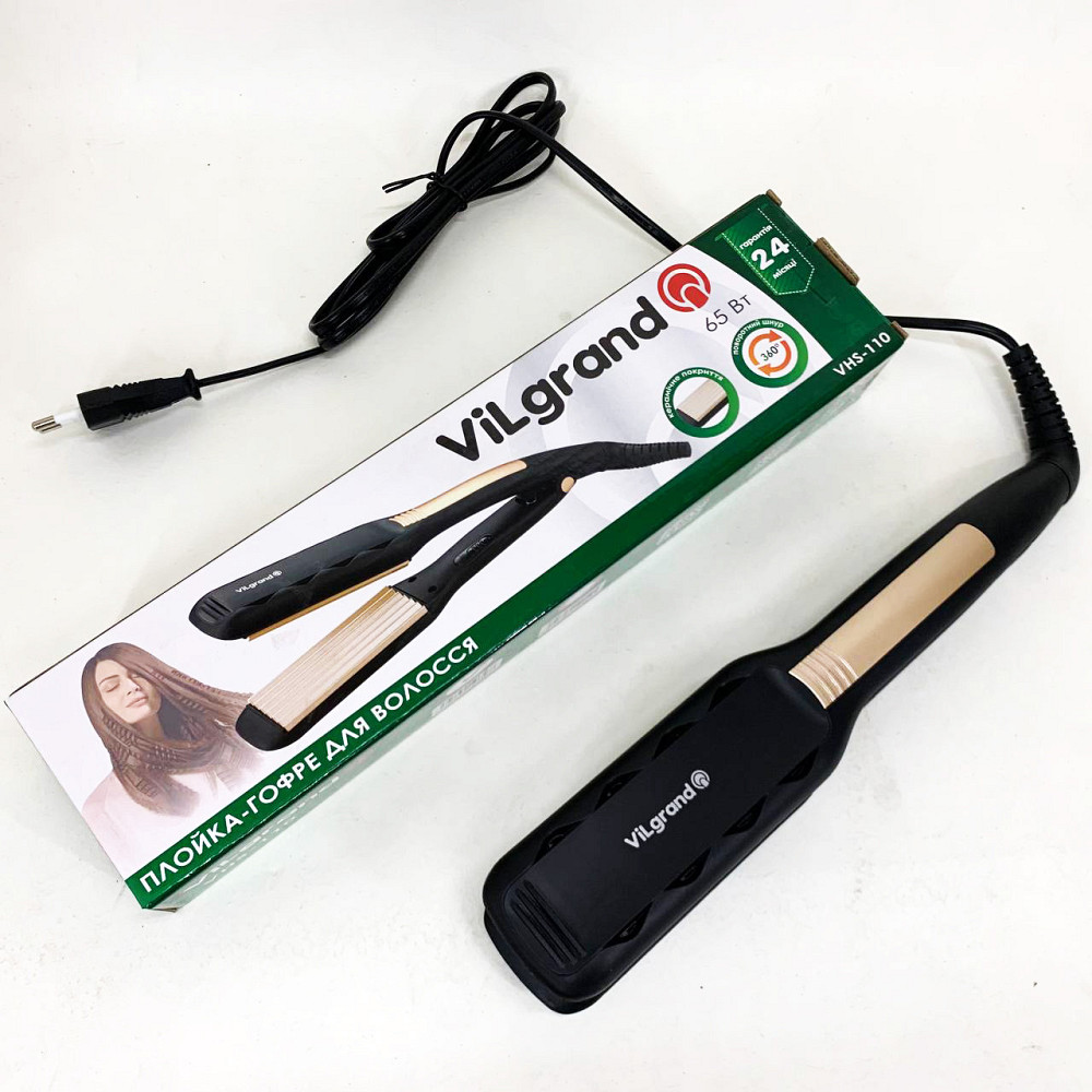 Праска випрямляч ViLgrand VHS-110 65 Вт, Випрямляч плойка випрямляча, Плойка випрямляча ZY-13 Київ - фото 4