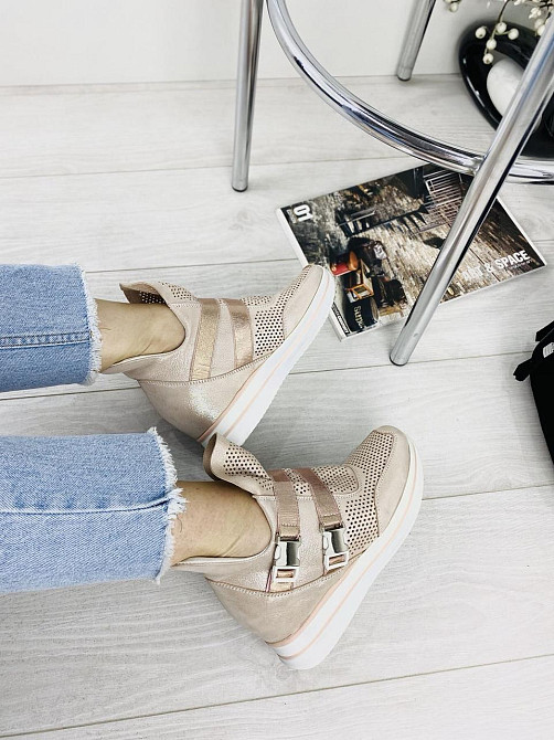 Marko Снікерси жіночі DE MARKO 7001 пудра (весна-літо, шкіра натуральна) (3168) лише 35р. Коломия - фото 3