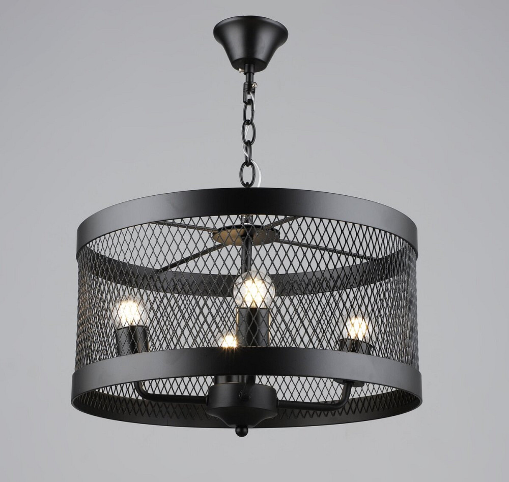 Люстра підвісна в стилі лофт металева Sirius B S2459/4 BK чорна Коломыя - изображение 1