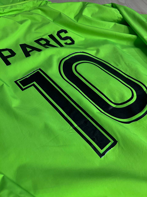 Куртка жіноча Lady Yep 9096 вітрівка оверсайз подовжена з капюшоном і написами, зелений, one size Київ - фото 5