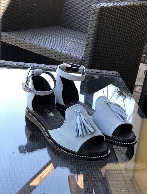 M.KRAFT Босоніжки жіночі M.KRAFT 0169 блакитні (літо, замша натуральна) (3633) лише 36р.38р. Коломыя - изображение 2