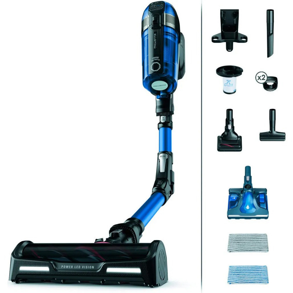 Аккумуляторний пилосос Rowenta X-Force Flex 12.60 Aqua RH98C0WO чорний/синій Харків - фото 11