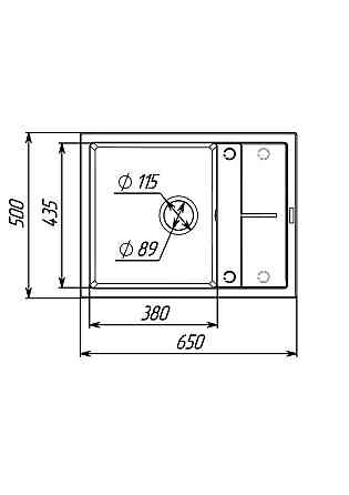 VALESO Гранітна мийка для кухні VALESO LOTOS 6550 матова Титан Киев