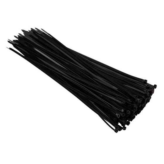 Хомут пластиковый, 4,8×350 мм, 100 шт/упак, черный INTERTOOL TC-4836 Киев