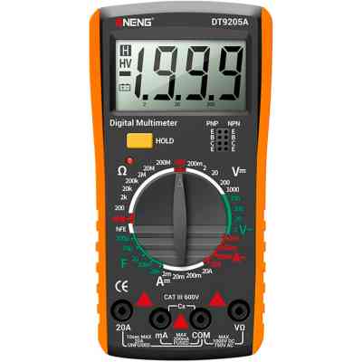 Цифровой мультиметр ANENG DT9205A, V, A, R, C, T, функція hFE (DT9205A) Винница