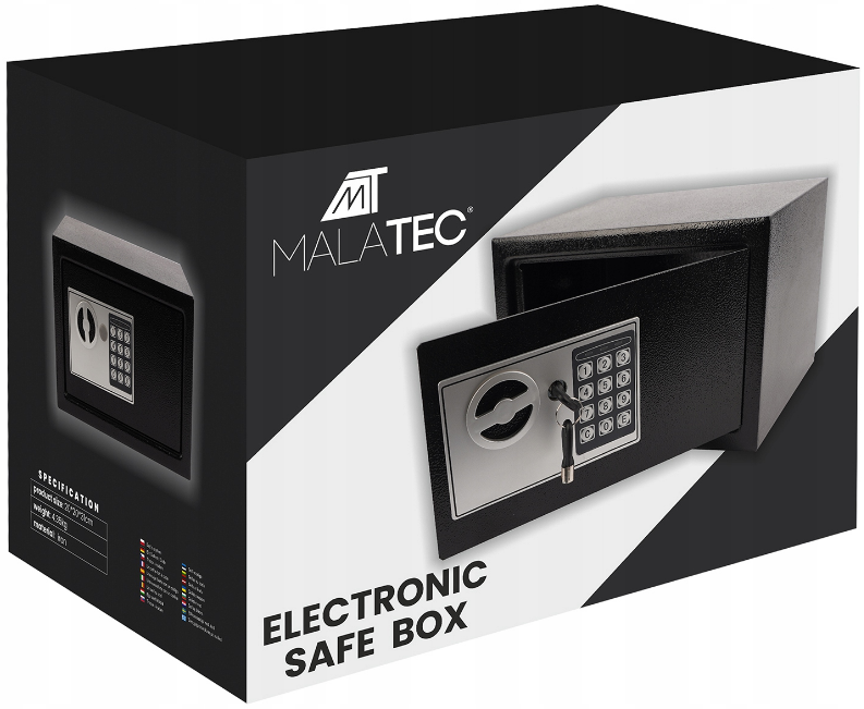 Сейф з кодом 31x20x20см Malatec (Польща) Київ - фото 10