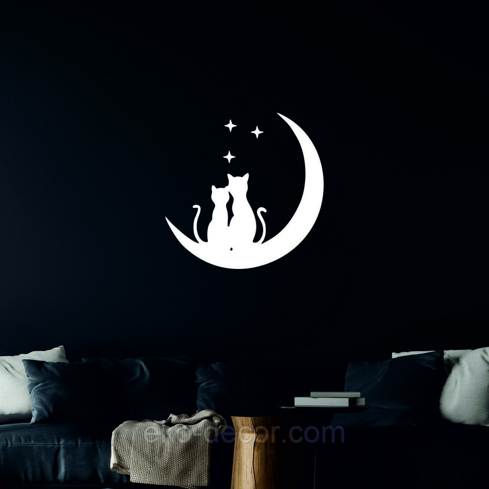 Декоративное настенное 3D Панно «Коты» Декор на стену с объемом 70*70 см, Белый Киев - изображение 5