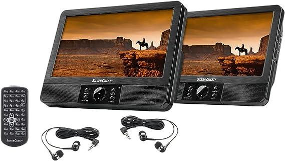 SILVERCRES T® Портативный DVD-плеер DVD USB-плеер Автомобильный монитор в подголовнике с 2 x 9 экранами SPDVD Днепр - изображение 2
