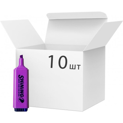 Маркер Baoke текстовий, 2-4 мм Shining фіолетовий, 10 шт (MARK-TXT-BAO4904V-10) Вінниця - фото 2