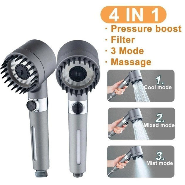 Насадка для душа массажная лейка 4в1 с массажными силиконовыми шипами водосберегающая душевая лейка EX-22 Ивано-Франковск - изображение 7