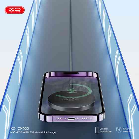Бездротовий зарядний пристрій XO CX022 Magnetic Wireless Charger Type-C чорний Львів