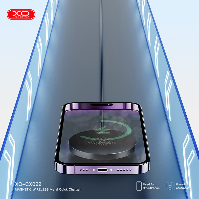 Бездротовий зарядний пристрій XO CX022 Magnetic Wireless Charger Type-C чорний Львів - фото 4