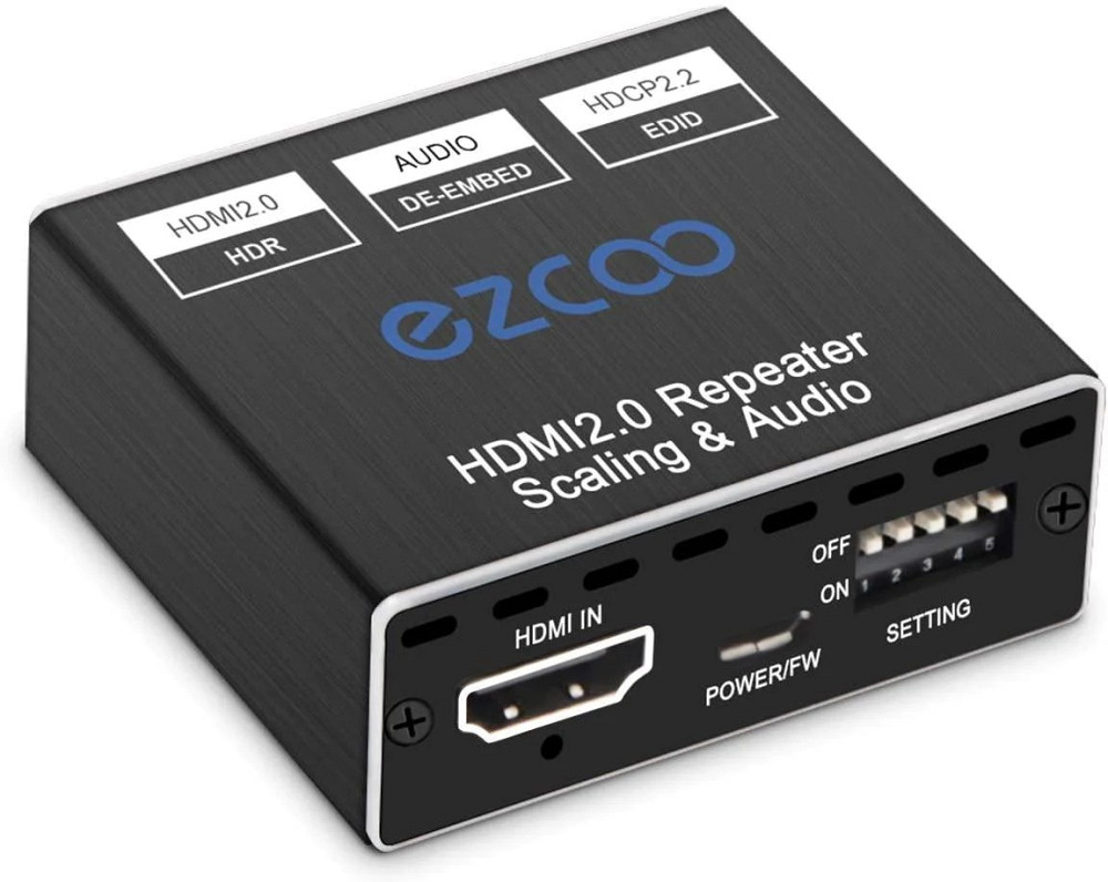 Репітер аудіо екстрактор Ezcoo - 1x1 HDMI 2.0 Repeater Луцк - изображение 1