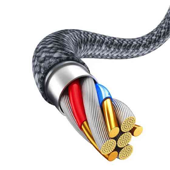 Кабель Baseus Dynamic для швидкої зарядки iPhone 2м Сірий Київ