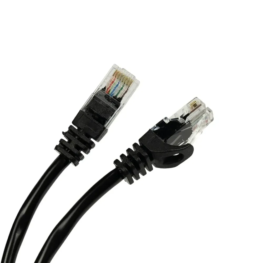 Патч-корд мережевий гігабітний Trinix UTP, RJ-45, CAT.5 1m Black (73-00612) Киев - изображение 9