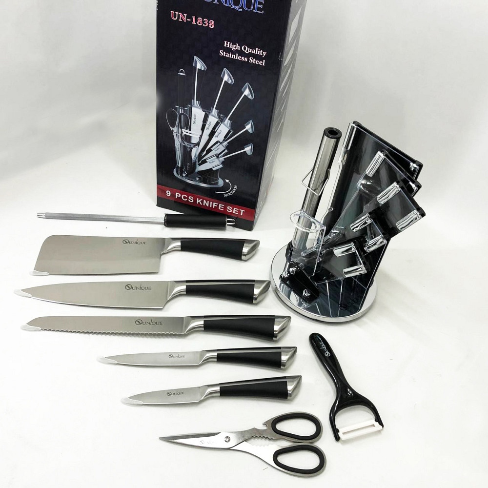 Кухонные ножи для готовки, Кухонный нож из нержавеющей стали металлический, Универсальный набор ножей QF-39 Львов - изображение 1