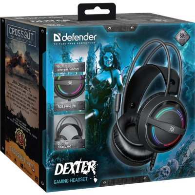Навушники Defender Dexter RGB Black (64595) Вінниця - фото 8