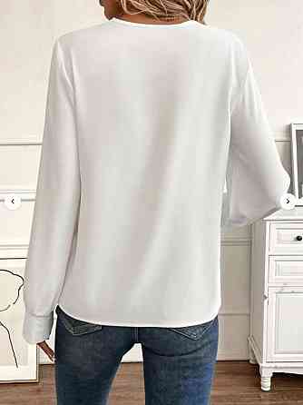 Жіноча блуза з довгим рукавом "Verona" оптом | Норма і батал Білий, 50-52 Київ