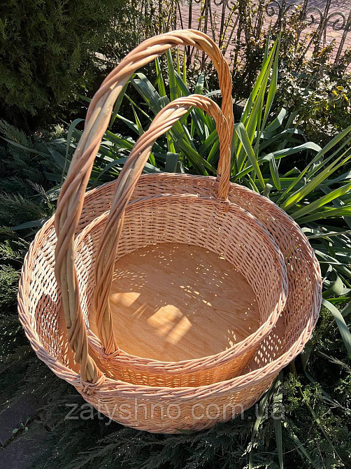 Кошик плетений для квітів великий Київ - фото 4