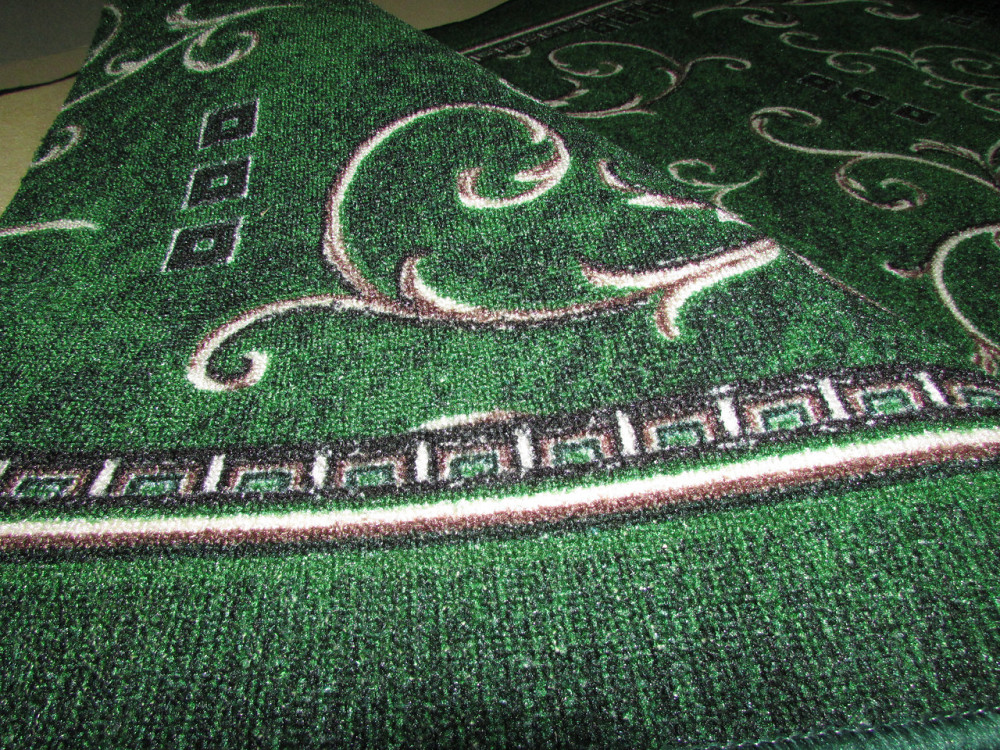 Килимова доріжка найкраща ціна, Зелені вензеля, Килим на виріз, 120, 300 Кам'янське - фото 4