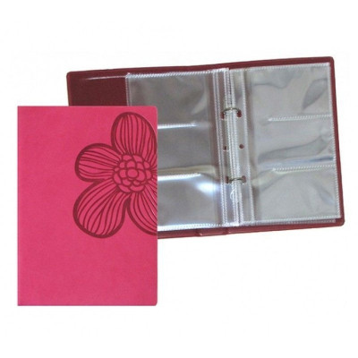 Визитница Optima на 90 визиток Vivella Цветок, розовый (O36024-09) Винница - изображение 1