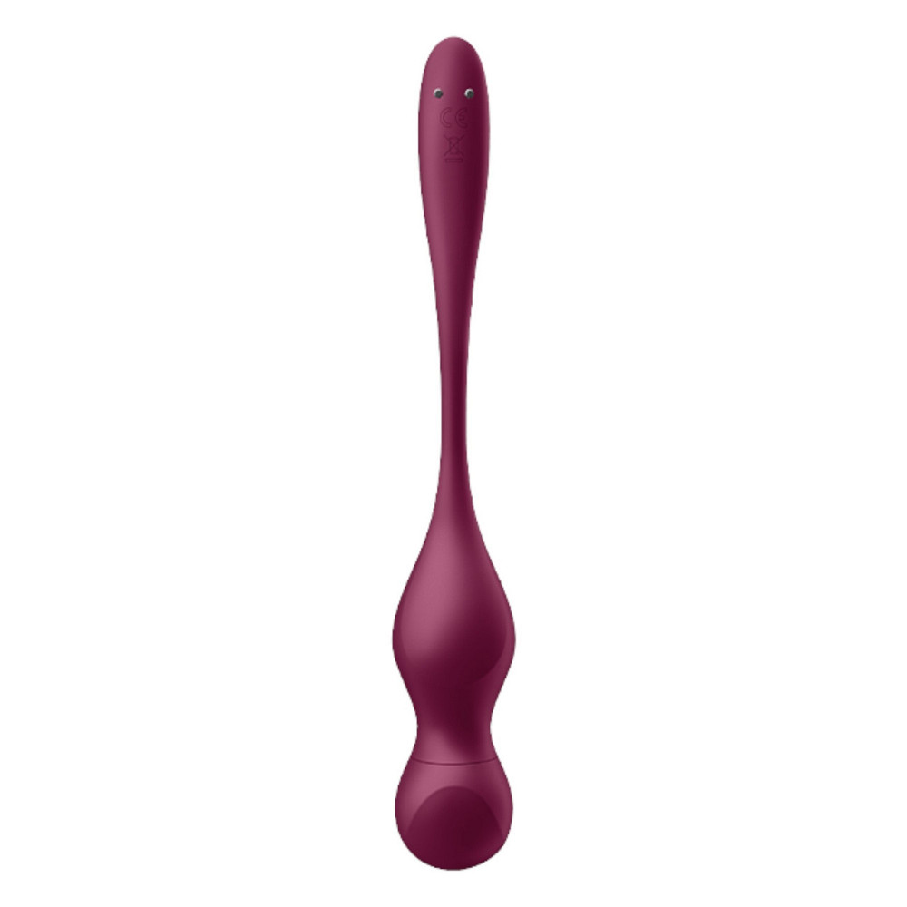 Вагинальные шарики с вибрацией Satisfyer Love Birds Vary, бордовые Sex Aura Киев - изображение 3