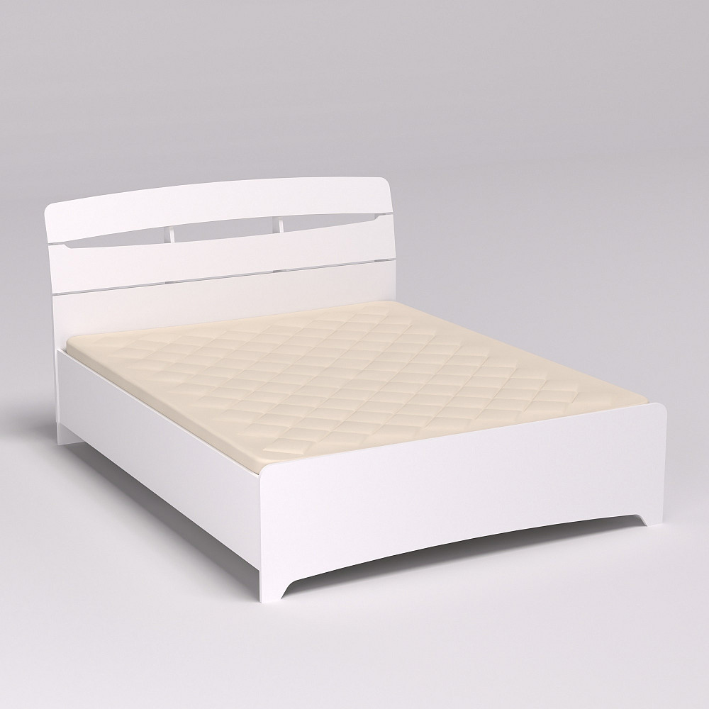 Кровать Дельта двуспальная, Белый, 2132х1650х1070 Львов - изображение 1