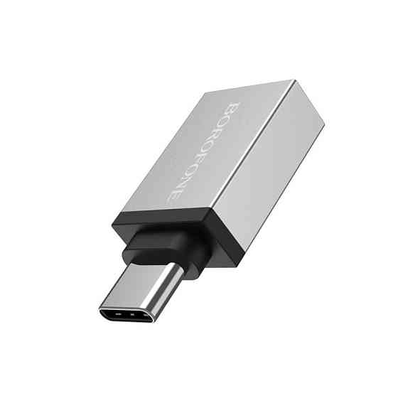 Адаптер BOROFONE BV3 USB-A на USB-C с поддержкой OTG Киев