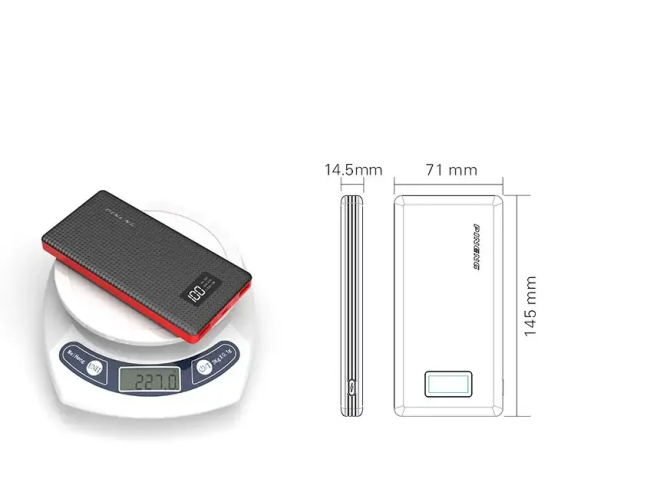 Портативный внешний аккумулятор Pineng PN-963 10000 mAh Power Bank Черный Винница - изображение 5