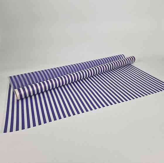 Рулон 10 м тонований матовий з рис. "Смужки" (7) плівка для квітів (h680) No 2 ФІОЛТИВИЙ (1 шт.) Харків