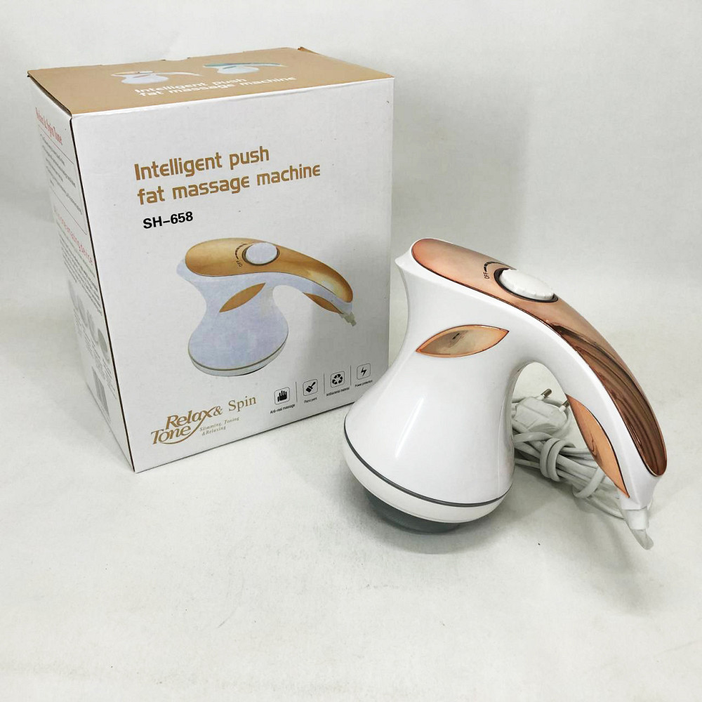 Ефективний масажер для зняття напруги Relax, Вібромасажер для попереку і шиї Ручний масажер спини ZF-36 Львів - фото 7