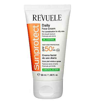 Солнцезащитный крем для лица и тела Контроль жирности SPF50+ Revuele 50 мл Винница