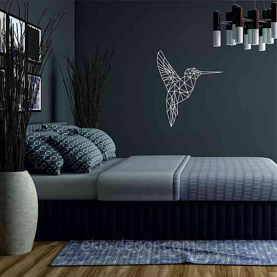 Настенный декор Панно «Колибри» Декор на стену 70*60 см, Белый Киев