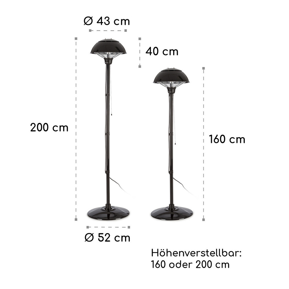 Інфрачервоний нагрівач Heat Guard Blackline 750/1500 Вт Carbon IP34 (Німеччина, читати опис) Рівне - фото 9