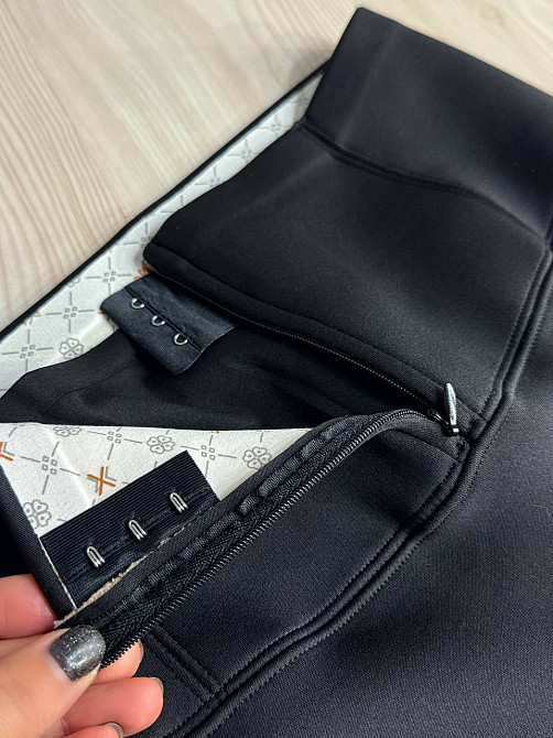 Лосины женские Bocska 2806 утепленные на меху с корсетом черные, черный, L Киев - изображение 3