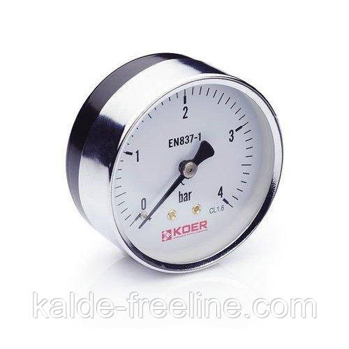 Манометр аксиальный Koer 63мм., 4 бар Харьков - изображение 1