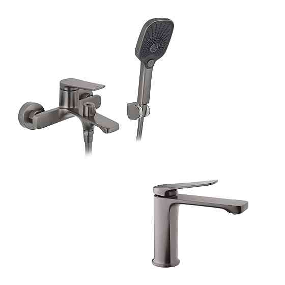 Набор смесителей Kroner Makon-GRP060 + смеситель Makon-GRP010 Киев