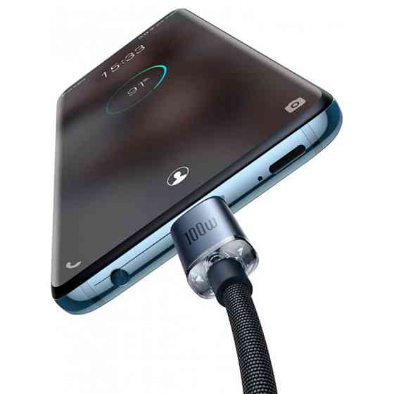 Кабель Baseus Crystal Shine Series Type-C 100W 2м чорний Львів
