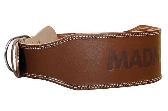 Пояс для важкої атлетики MadMax MFB-246 Full leather шкіряний Chocolate brown XXL Каменское