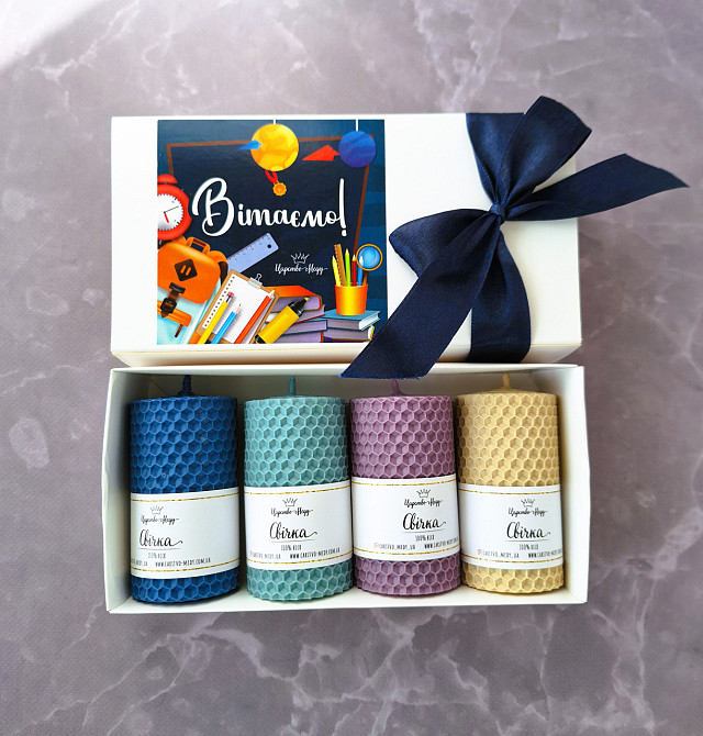 Подарок учителю, набор свечей ручной работы в подарочной коробочке. Одесса - изображение 5