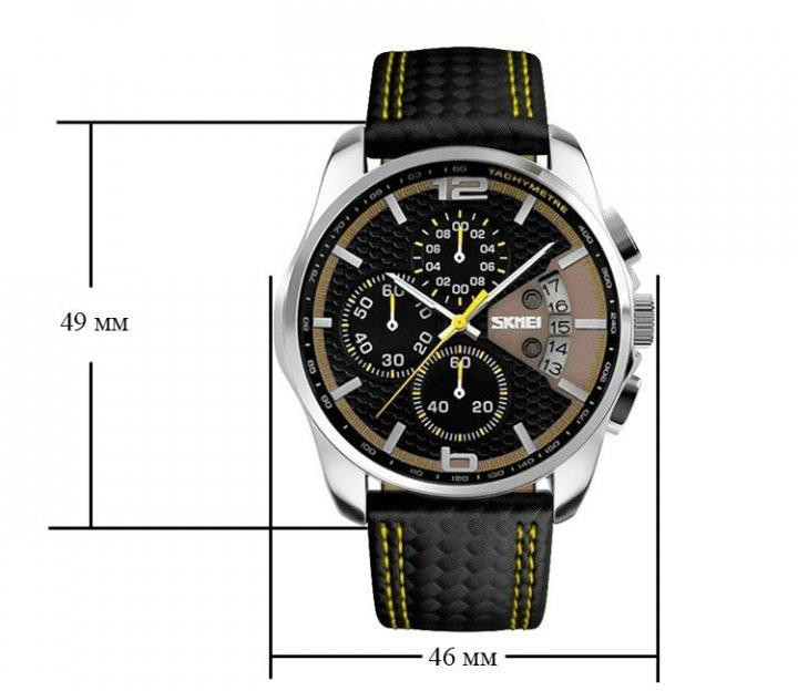Мужские часы Skmei 9106 Spider Желтый Киев - изображение 7