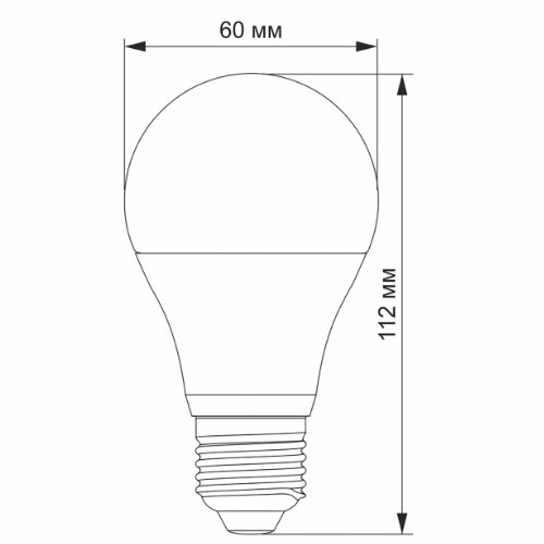 Лампа A60h 8,8W E27 4100К LED Videx Житомир
