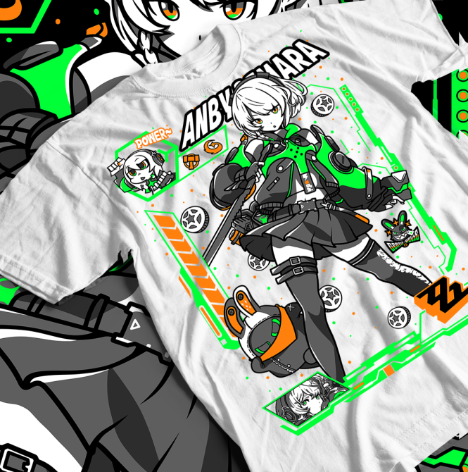 Футболка аниме Анбй Демара Зенлесс Зоне оверсайз (S/M/L) Черний AnimeJ0070 Днепр - изображение 1