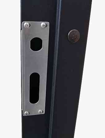 Двері вулична модель Strimeх LAMA BAU полуторна, антрацит/біле дерево Київ