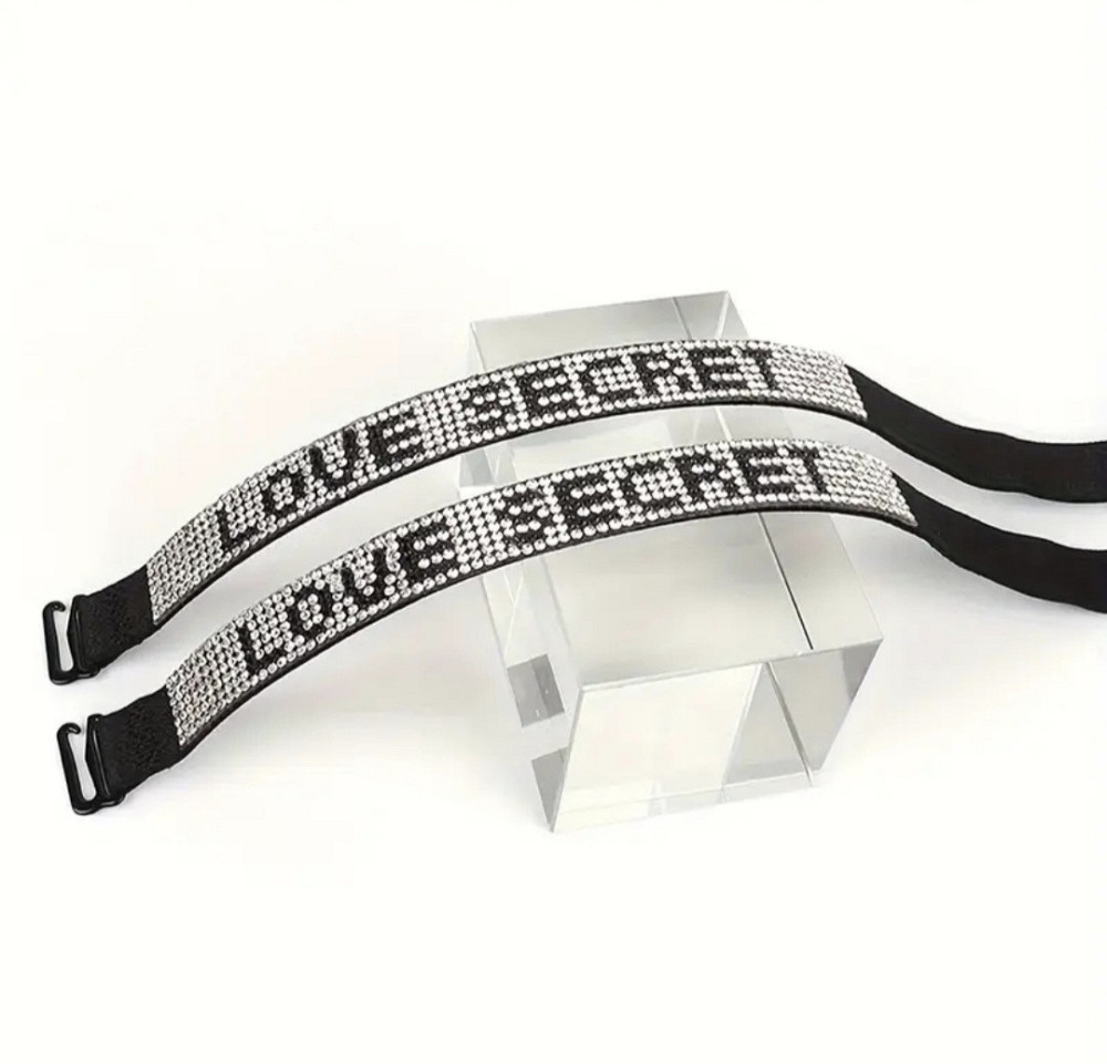 Бретельки з камінчиками Чорний Смела - изображение 1